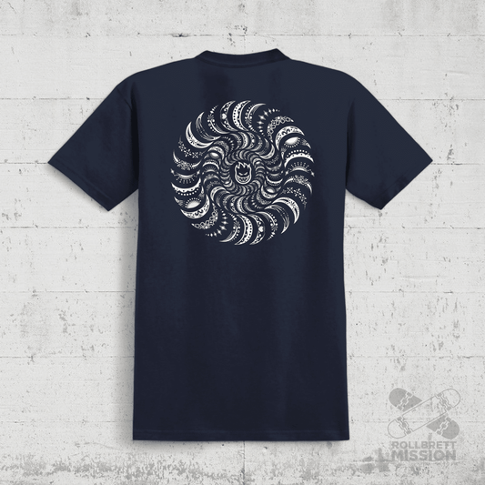 Spitfire T-Shirt Classic Swirl Paisley true navy - Rollbrett Mission