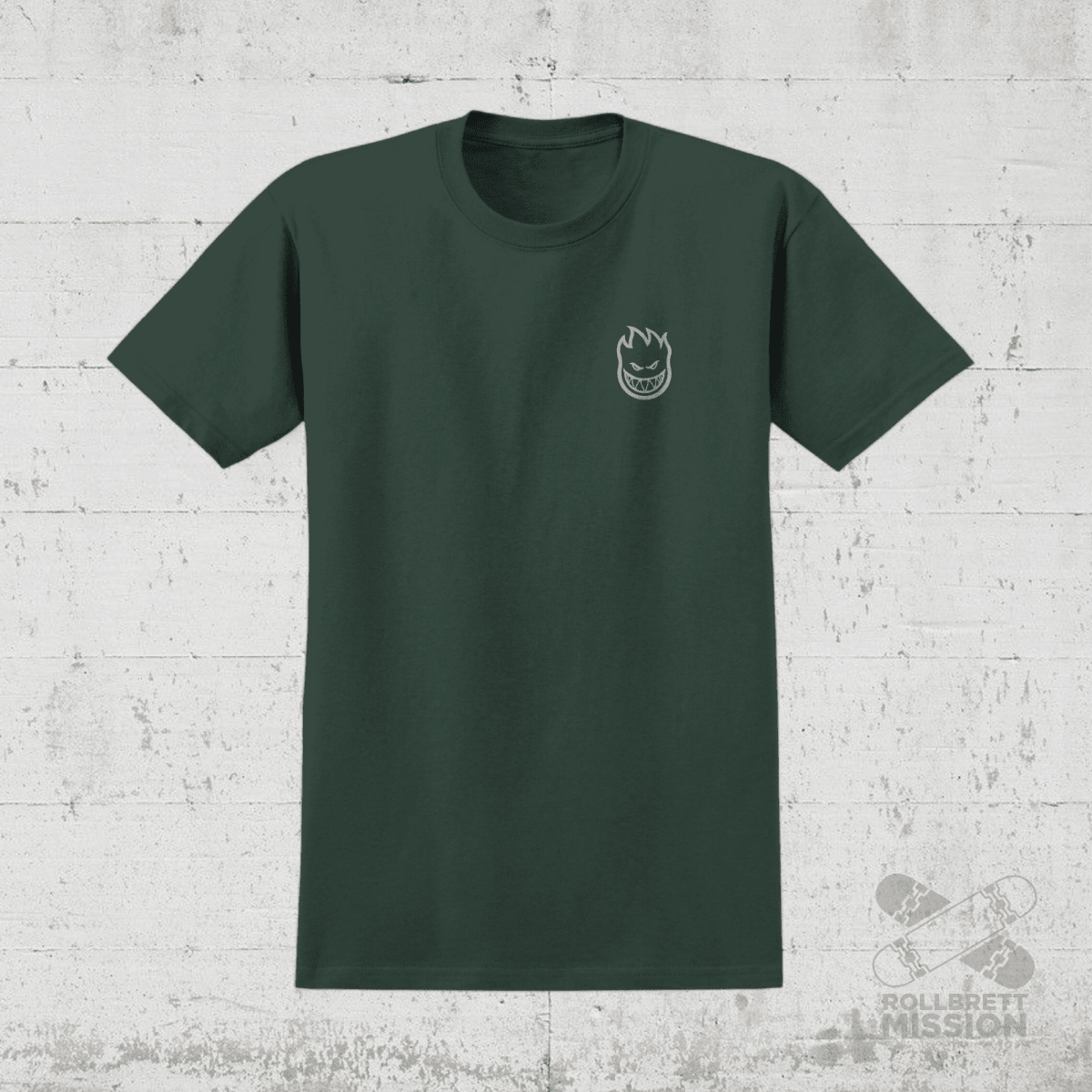 Spitfire T-Shirt Floral Classic Swirl forest green - Rollbrett Mission