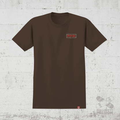 Spitfire T-Shirt Gasmask dark chocolate - Rollbrett Mission