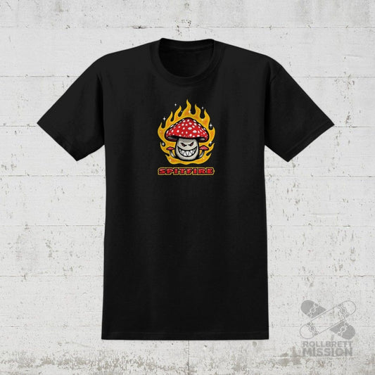 Spitfire T-Shirt Mushroom Bighead black - Rollbrett Mission