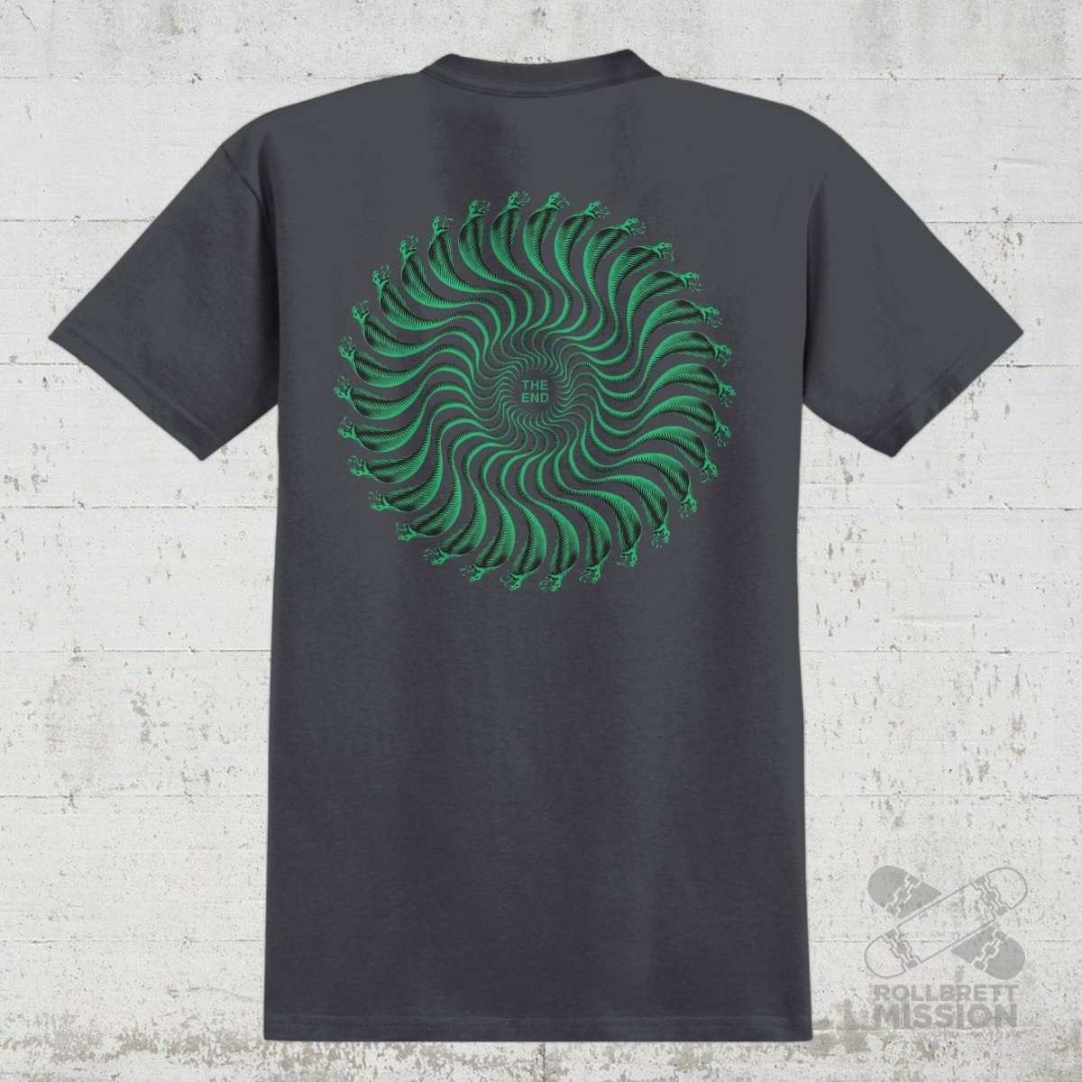Spitfire T-Shirt Snake Classic Charcoal - Rollbrett Mission