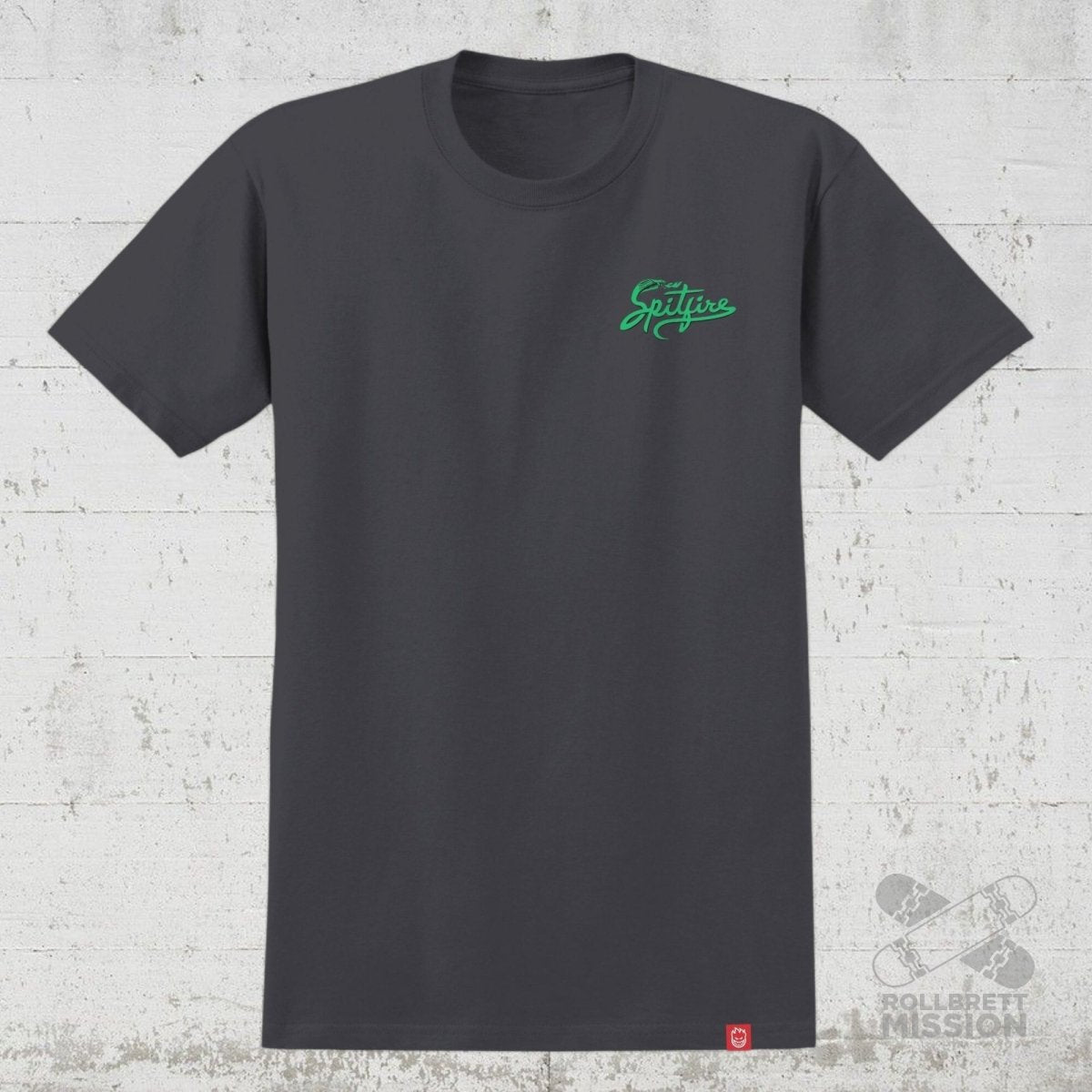 Spitfire T-Shirt Snake Classic Charcoal - Rollbrett Mission