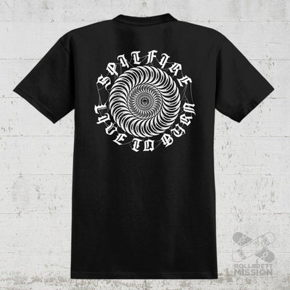 Spitfire T-Shirt Web Classic black - Rollbrett Mission