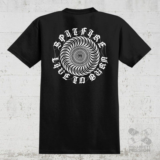 Spitfire T-Shirt Web Classic black - Rollbrett Mission