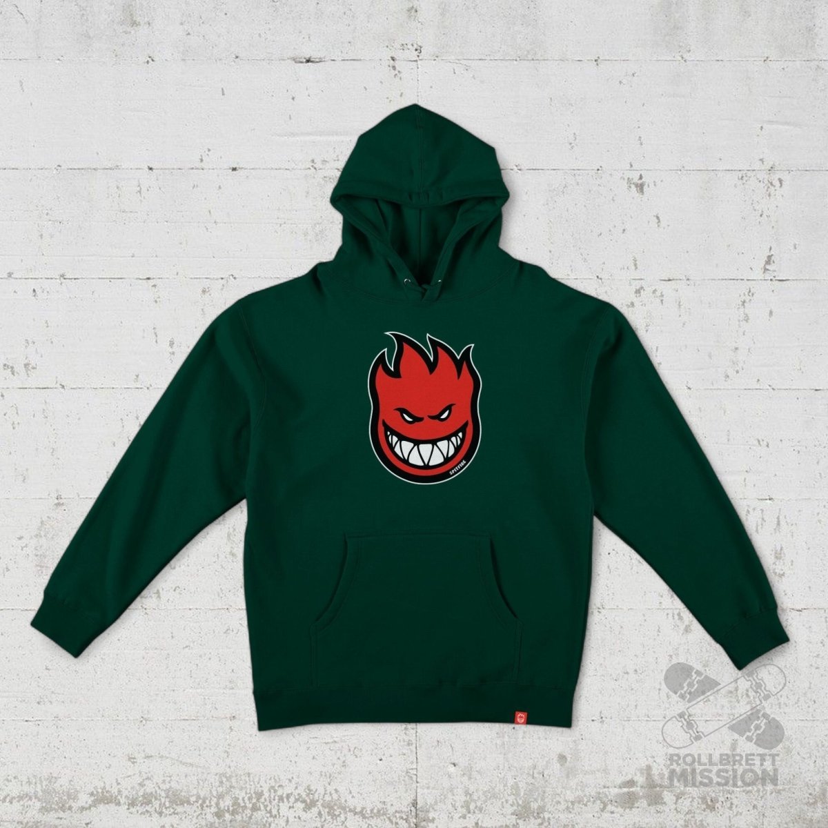 Spitfire Youth Hoodie Bighead Fill alpine green - Shirts & Tops - Rollbrett Mission