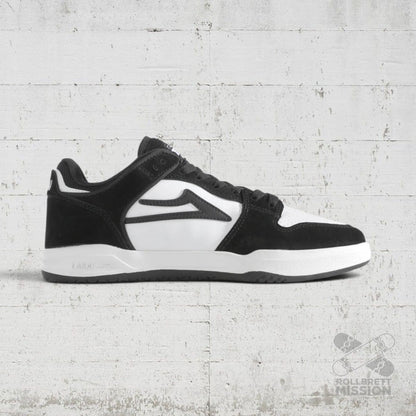 Telford Low Skateshoe black white suede - Skateboard - Schuhe - Rollbrett Mission