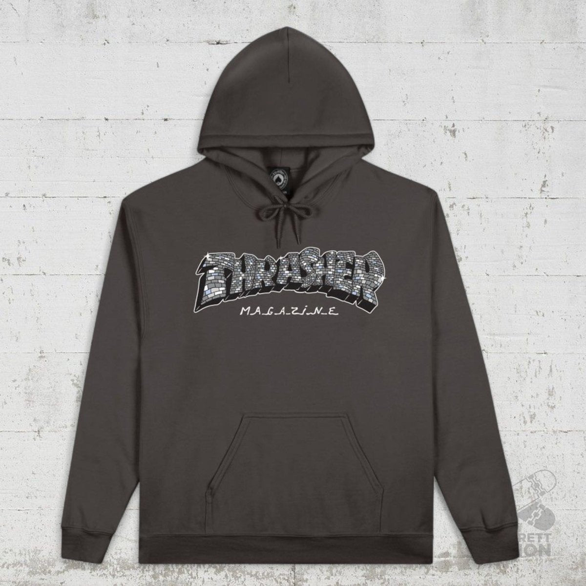 Thrasher Hoodie Disco by Spanky charcoal - Shirts & Tops - Rollbrett Mission