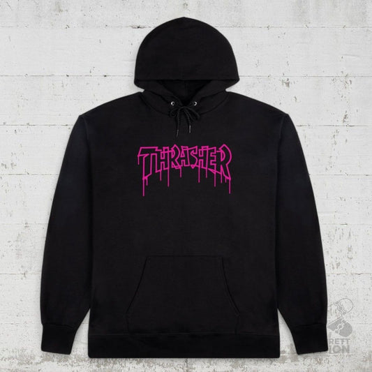 Thrasher Hoodie One Liner black - Shirts & Tops - Rollbrett Mission