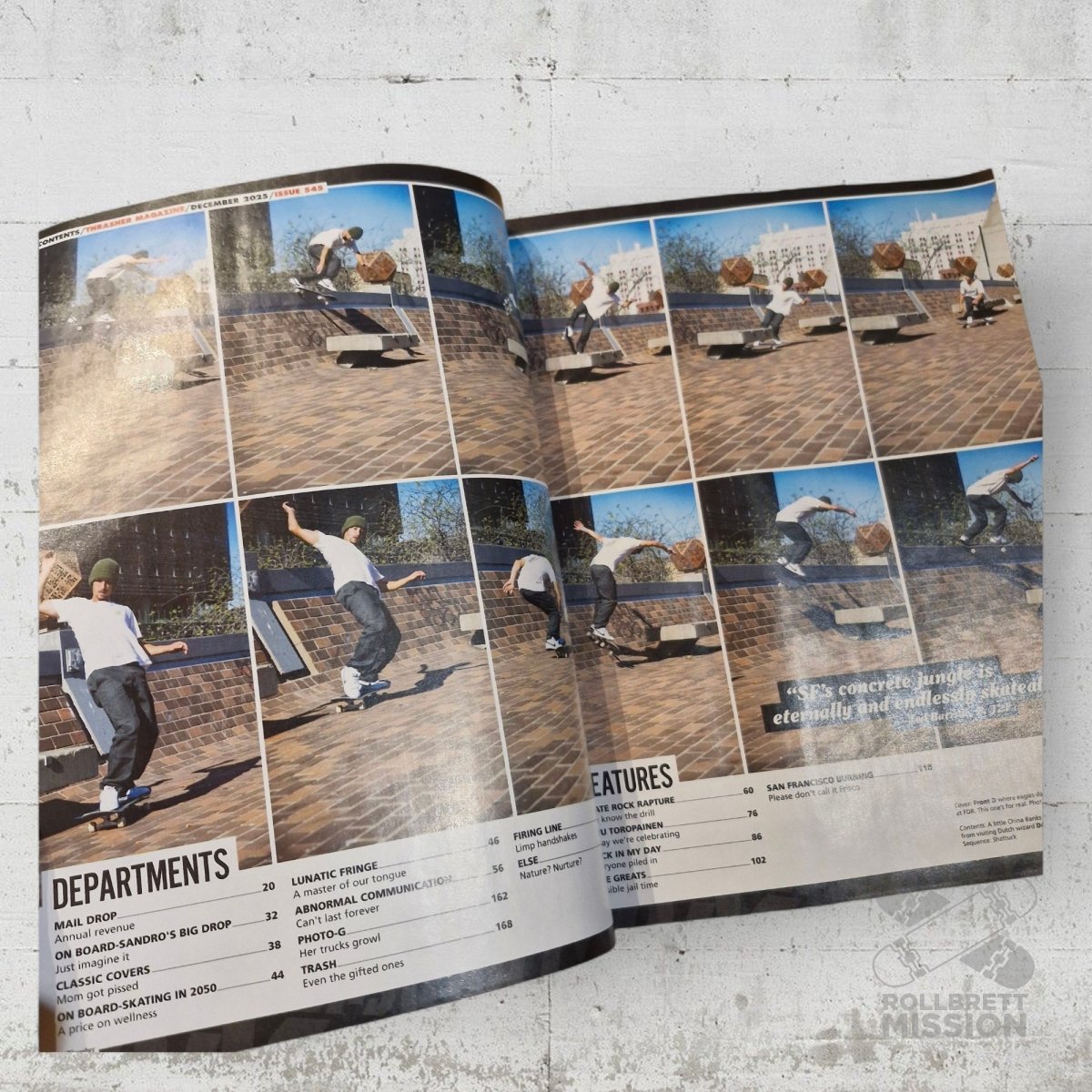 Thrasher Magazine Heft Ausgabe 545 Dezember 2025 - Zeitschriften - Rollbrett Mission