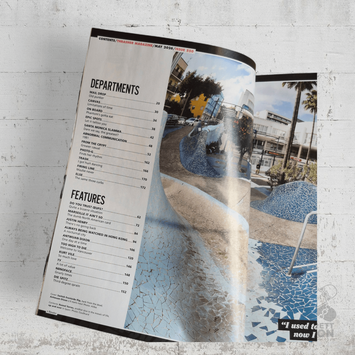 Thrasher Magazine Heft Ausgabe 550 Mai 2026 - Zeitschriften - Rollbrett Mission