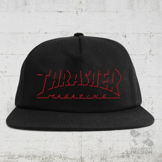 Thrasher Snapback Cap Shadow Mag black - Kopfbekleidung & - tücher - Rollbrett Mission