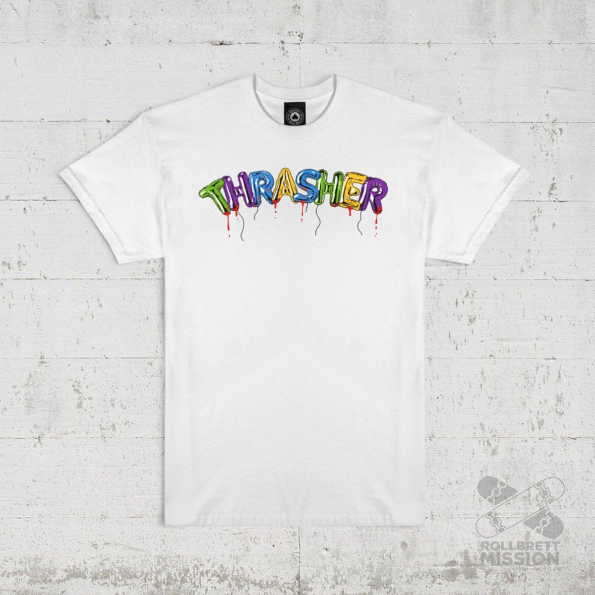 Thrasher T-Shirt Balloons white - Rollbrett Mission