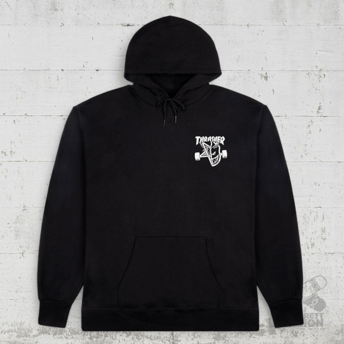 Thrasher x Spitfire Hoodie Classic Swirl black - Shirts & Tops - Rollbrett Mission