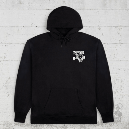 Thrasher x Spitfire Hoodie Classic Swirl black - Shirts & Tops - Rollbrett Mission