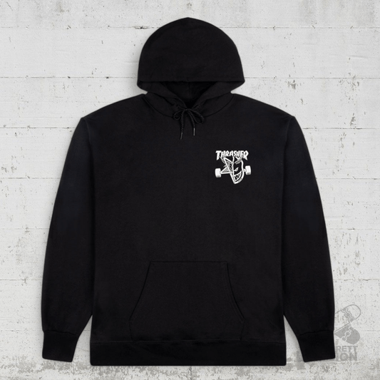Thrasher x Spitfire Hoodie Classic Swirl black - Shirts & Tops - Rollbrett Mission