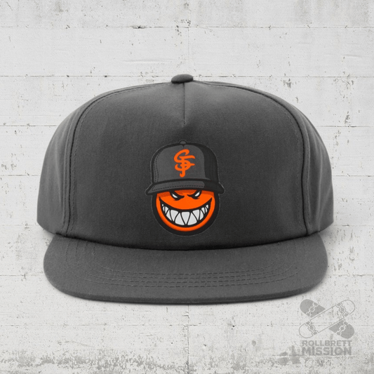 Thrasher x Spitfire Snapback Cap SF Loc charcoal - Kopfbekleidung & - tücher - Rollbrett Mission