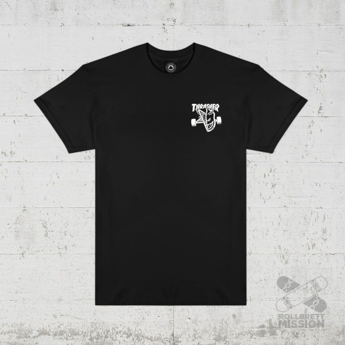 Thrasher x Spitfire T-Shirt Classic Swirl black - Rollbrett Mission