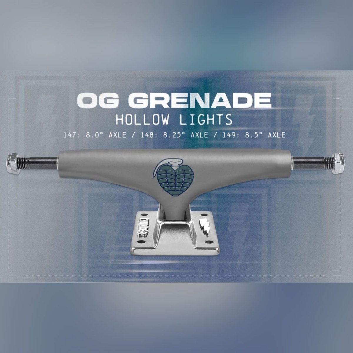 Thunder 149 Hollow OG Grenade Hollow Lights Truck SkateboardAchsen Rollbrett Mission