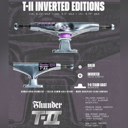 Thunder 151 T-II Inverted 8.75" Truck polished - Skateboard-Achsen - Rollbrett Mission