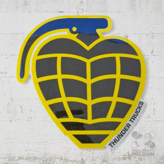 Thunder Heart Grenade Sticker Large 19cm - Rollbrett Mission