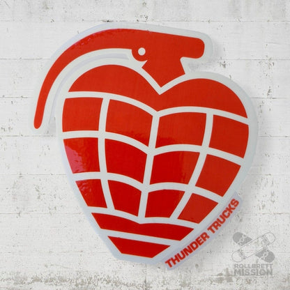 Thunder Heart Grenade Sticker Medium 10cm - Rollbrett Mission