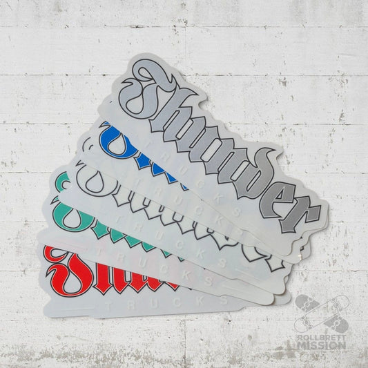 Thunder Sticker Script Large 22cm - Rollbrett Mission