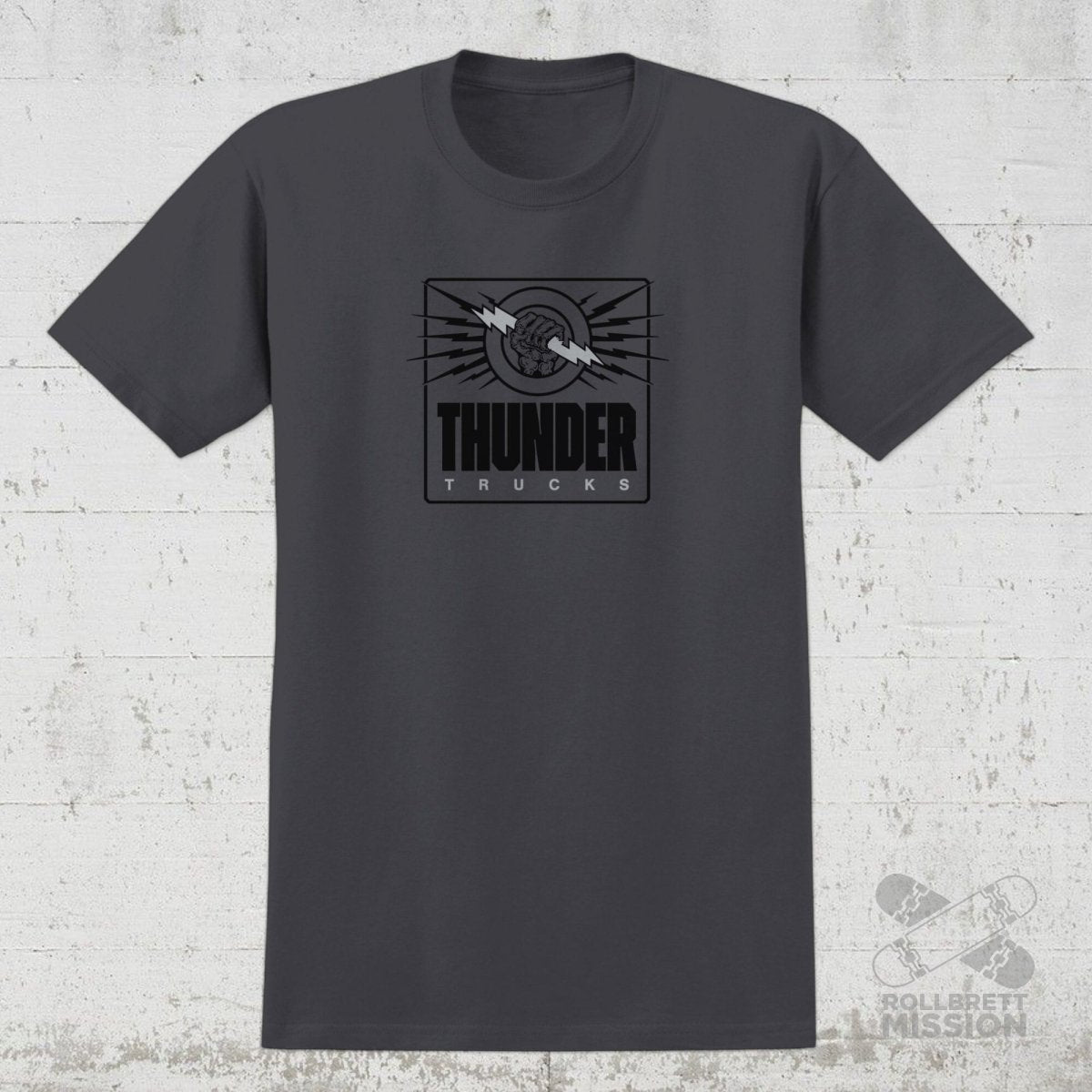 Thunder T-Shirt Live Wire charcoal - Rollbrett Mission