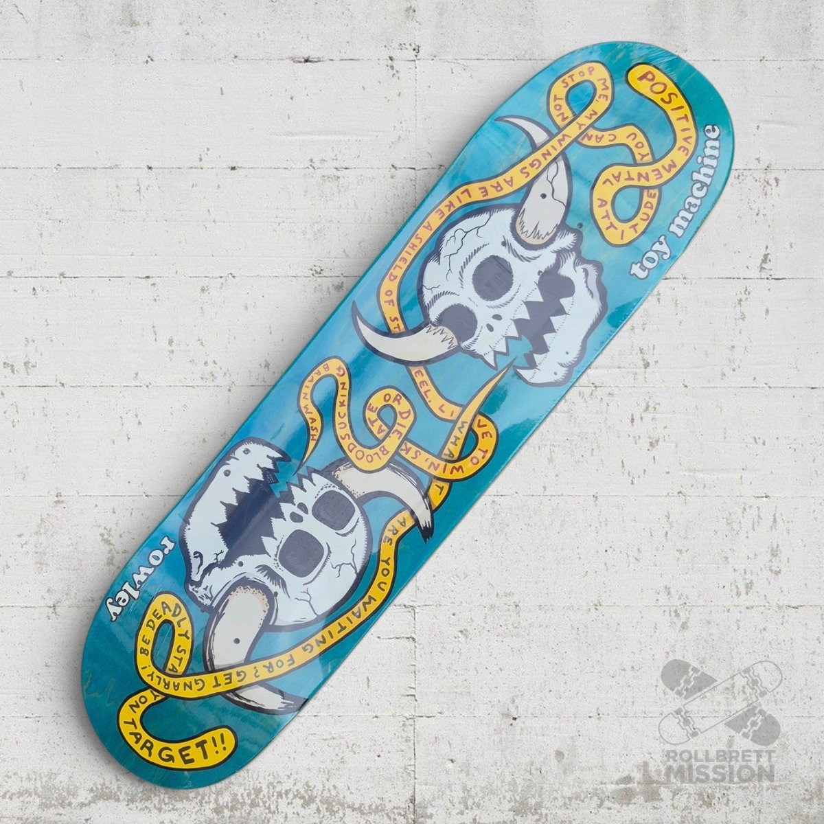 Toy Machine Geoff Rowley Skulls Pro 8.25 Deck - Skateboard-Decks - Rollbrett Mission