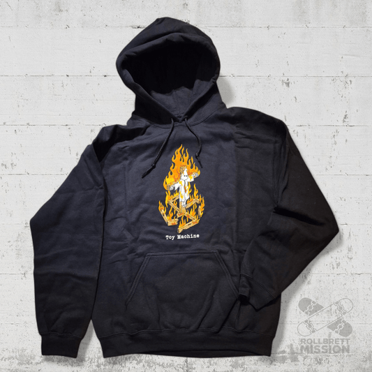 Toy Machine Hoodie Charred Cross black - Shirts & Tops - Rollbrett Mission