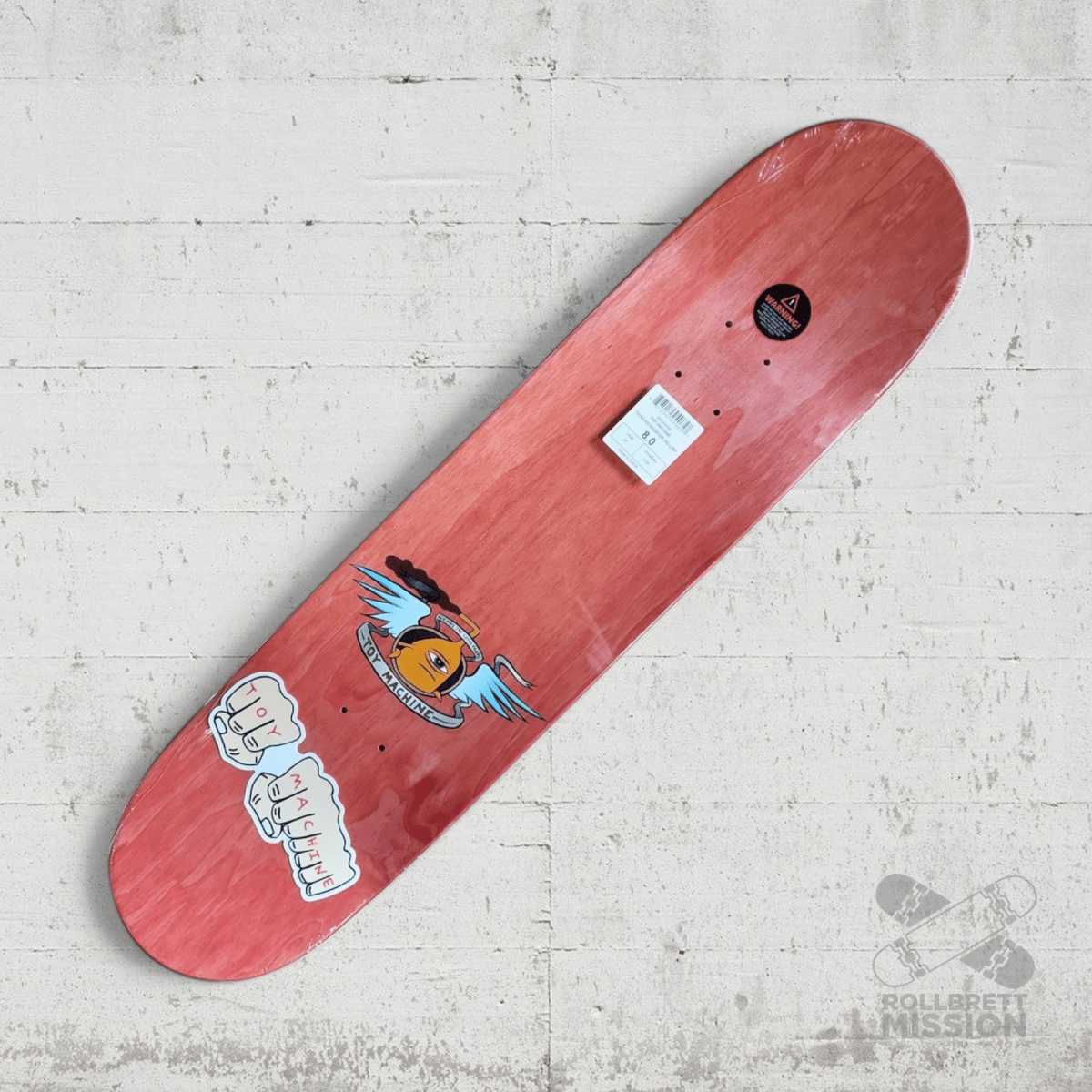 Toy Machine No Scooter 8.0 Deck yellow - Skateboard - Decks - Rollbrett Mission