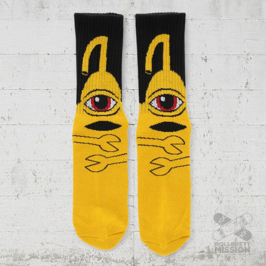 Toy Machine Socks Sect Hug yellow Socken - Socken - Rollbrett Mission