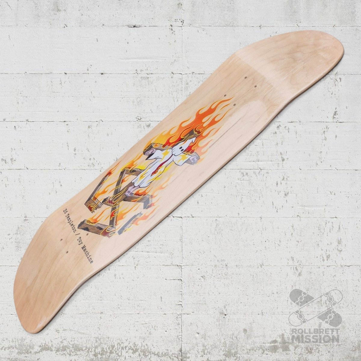 Toy Machine Templeton Charred Cross 9.0 Shaped Deck - Skateboard - Decks - Rollbrett Mission