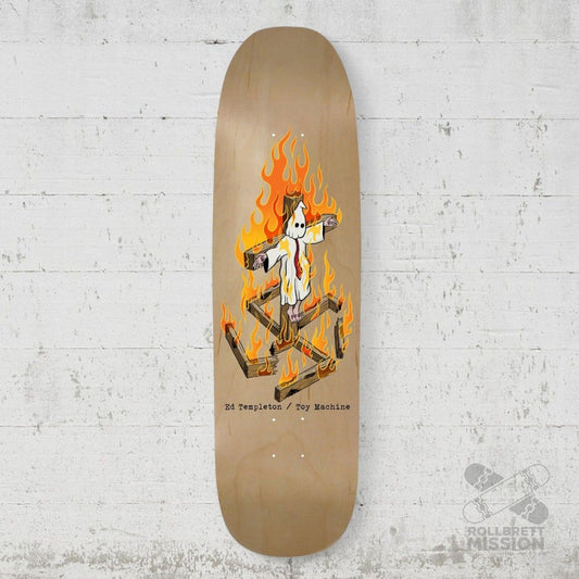 Toy Machine Templeton Charred Cross 9.0 Shaped Deck - Skateboard - Decks - Rollbrett Mission