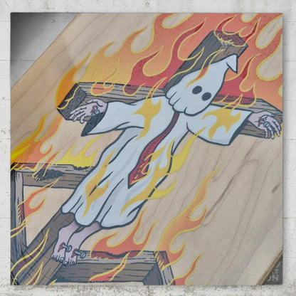 Toy Machine Templeton Charred Cross 9.0 Shaped Deck - Skateboard - Decks - Rollbrett Mission