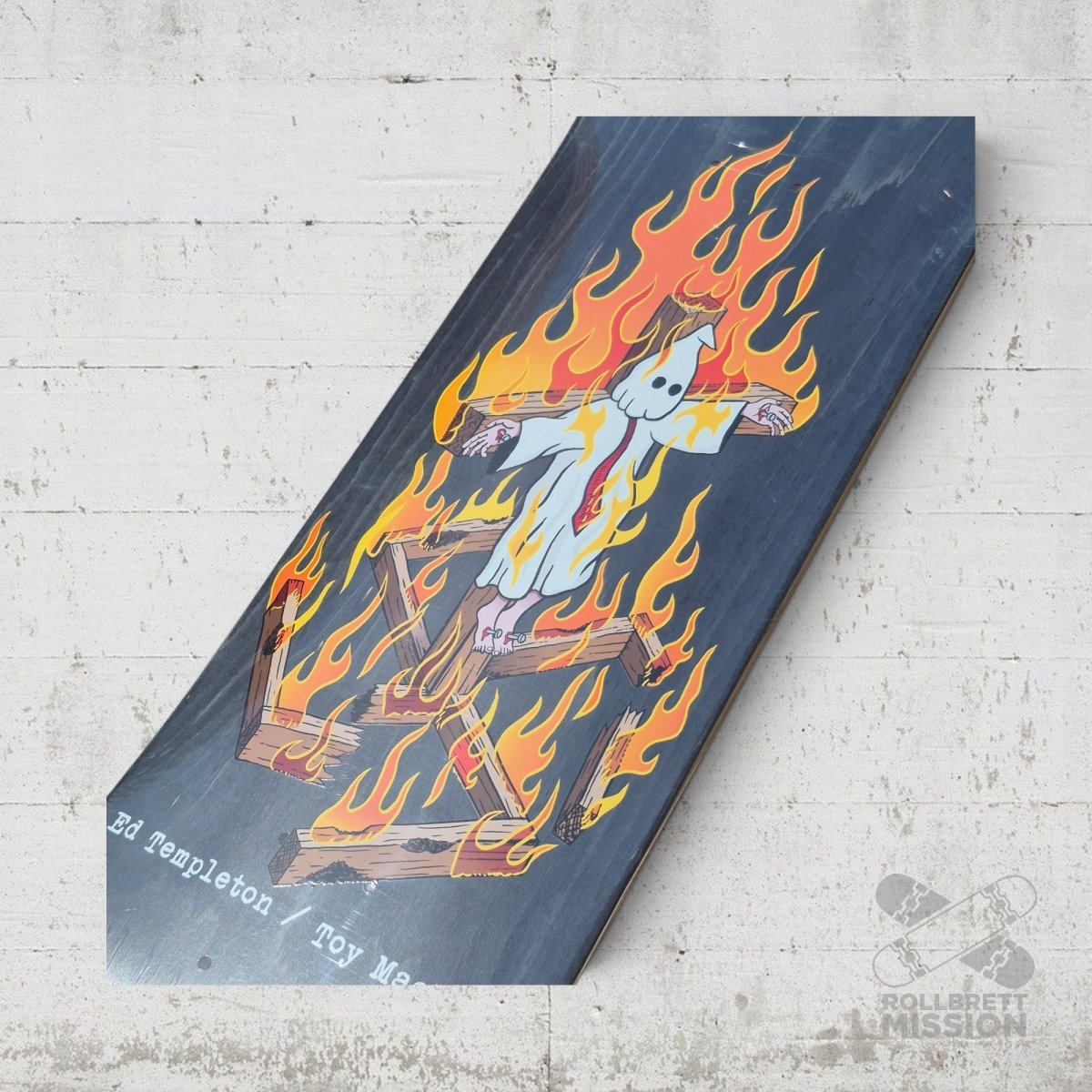 Toy Machine Templeton Charred Cross Deck black - Skateboard - Decks - Rollbrett Mission
