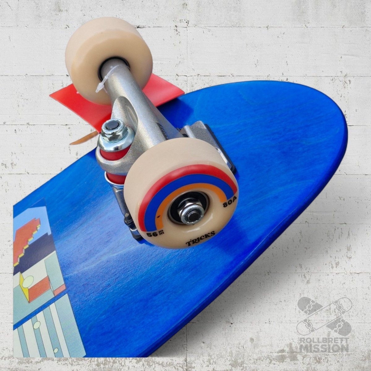 Tricks Complete Kids Skateboard Cruiser MIDI Moodboard 7.6 X 26.35 - Skateboards - Rollbrett Mission