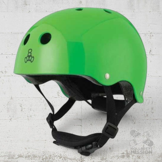 Triple Eight Lil 8 Dual Certified EPS Liner Helm glossy green - Skateboarding - Schutzausrüstung - Rollbrett Mission