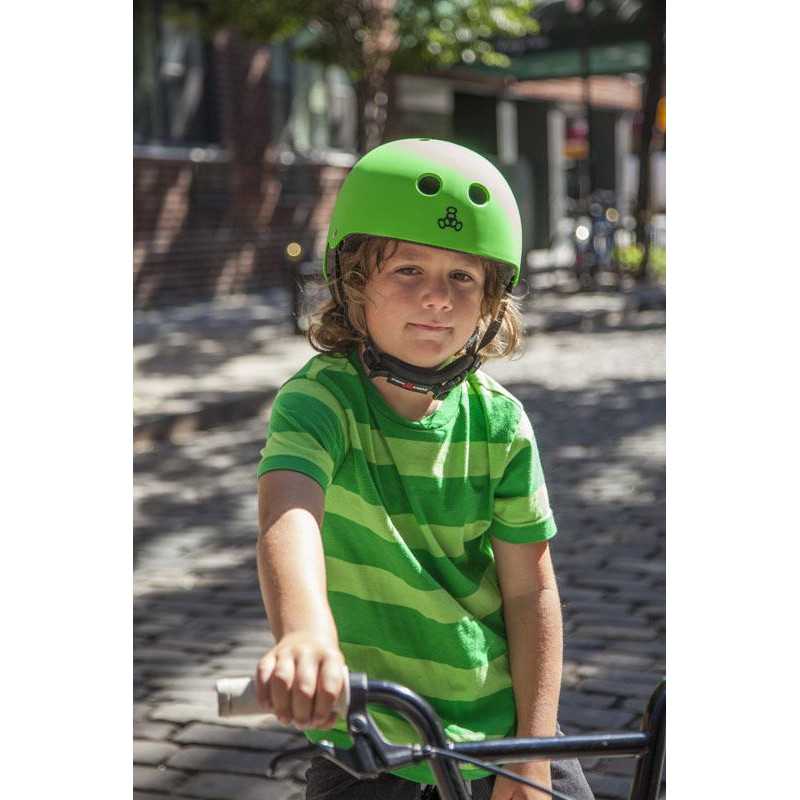 Triple Eight Lil 8 Dual Certified EPS Liner Helm glossy green - Skateboarding - Schutzausrüstung - Rollbrett Mission