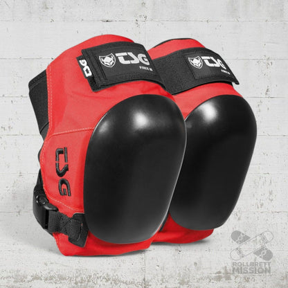 TSG Force III red Knee Pads Knieschoner - Skateboarding - Schutzausrüstung - Rollbrett Mission