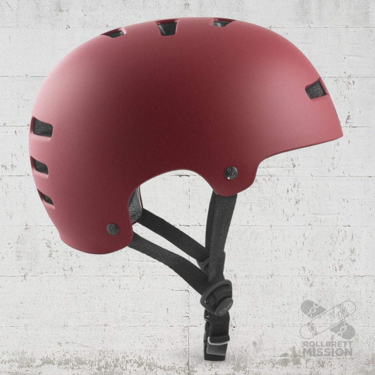 TSG Helm Evolution Solid satin oxblood - Skateboarding - Schutzausrüstung - Rollbrett Mission