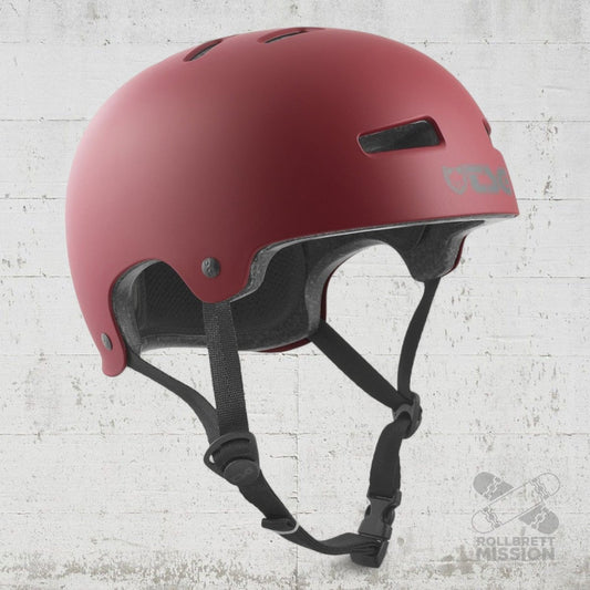 TSG Helm Evolution Solid satin oxblood - Skateboarding - Schutzausrüstung - Rollbrett Mission