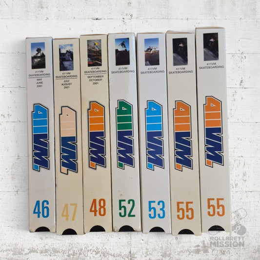 VHS Skatevideo 411VM Issue 46 47 48 52 53 55 2001 2002 - VHS - Rollbrett Mission