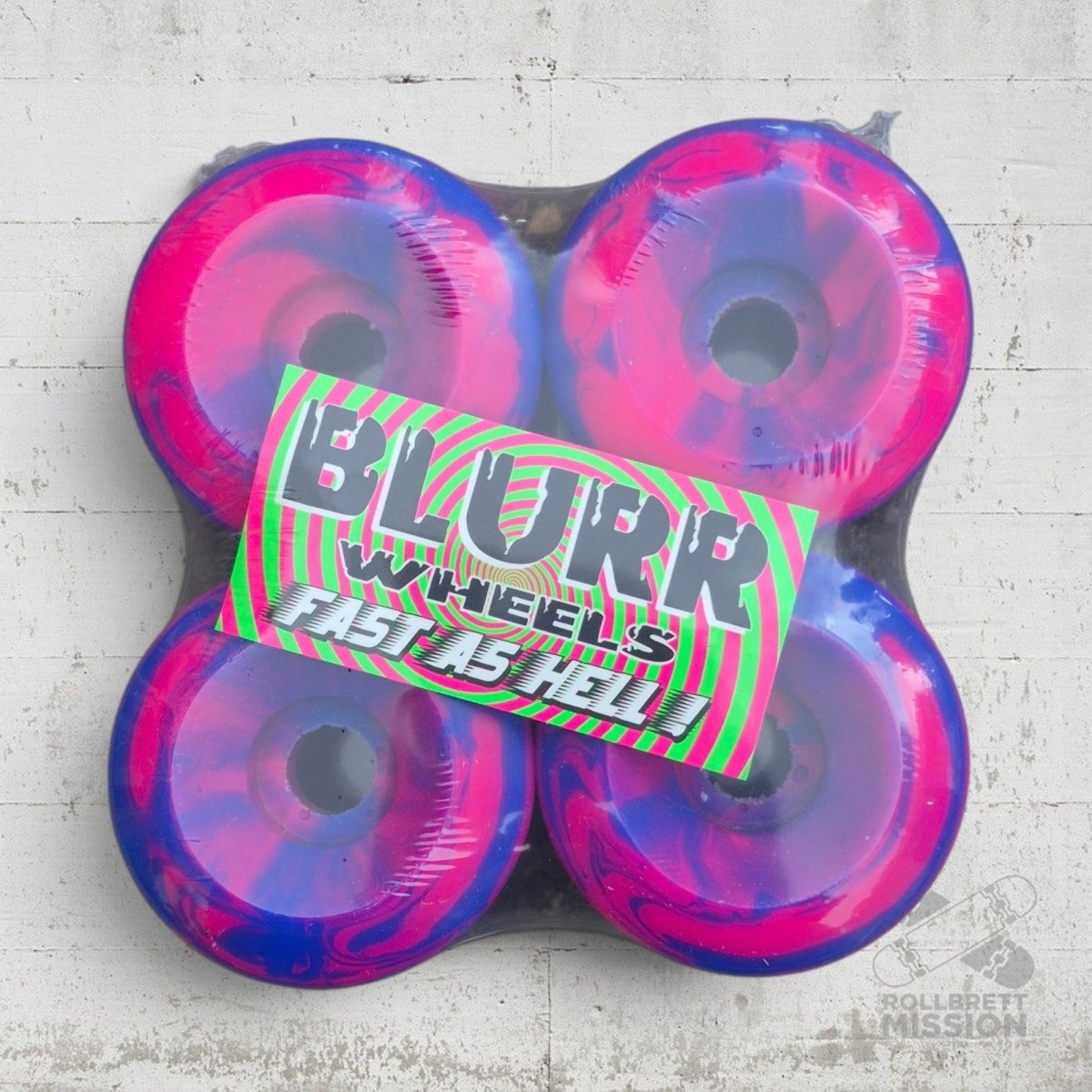 Vision 96A 60mm Blurr Conical pink purple Wheels - Skateboard-Rollen - Rollbrett Mission