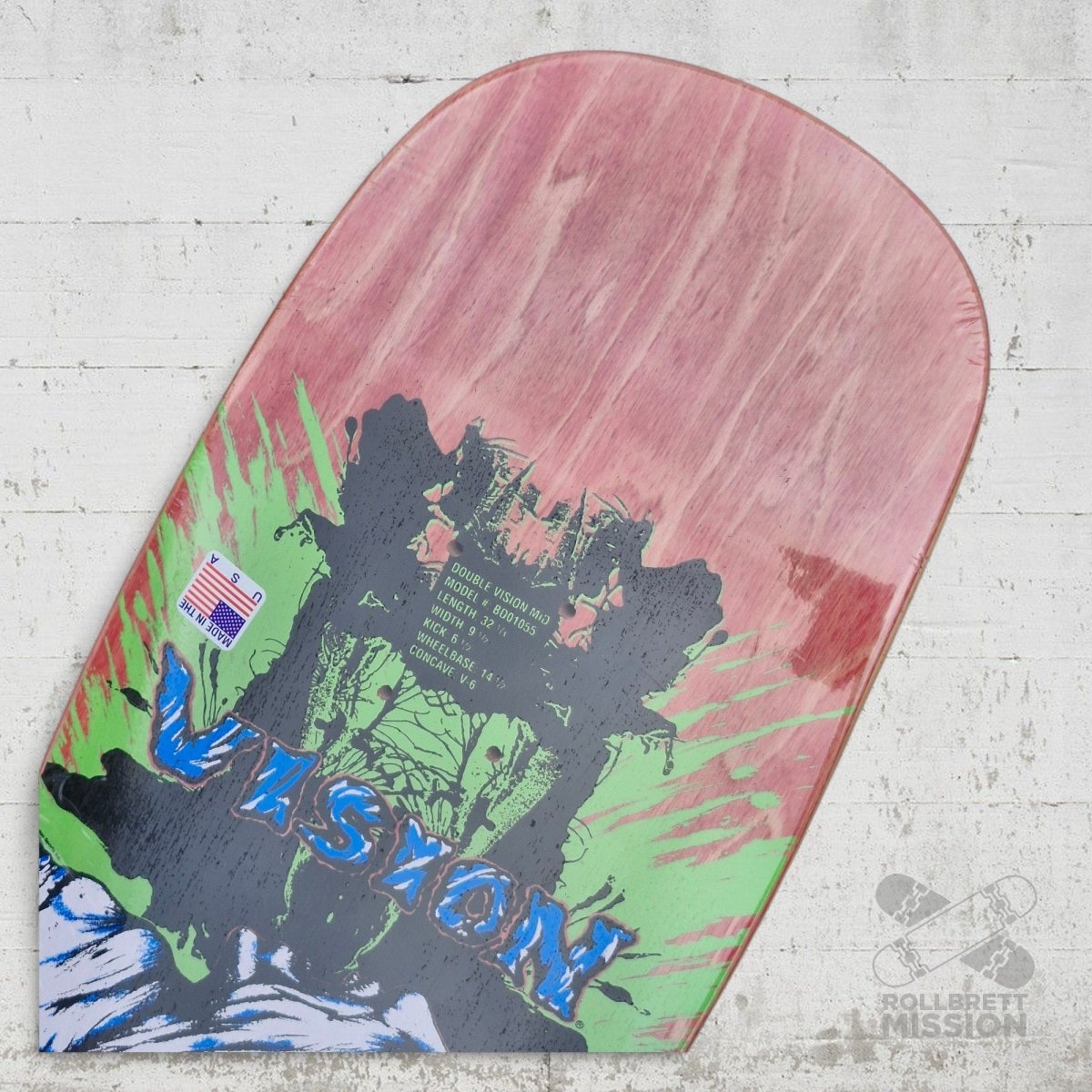 Vision Double Vision Oldschool Reissue 9.5 Deck red - Skateboard - Decks - Rollbrett Mission
