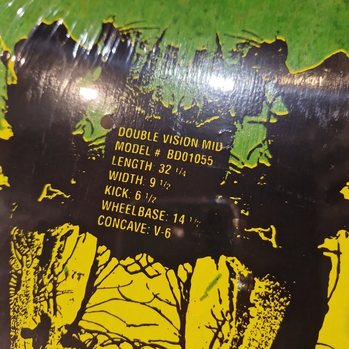 Vision Double Vision Oldschool Reissue Deck 9.5" lime green - Skateboard-Decks - Rollbrett Mission