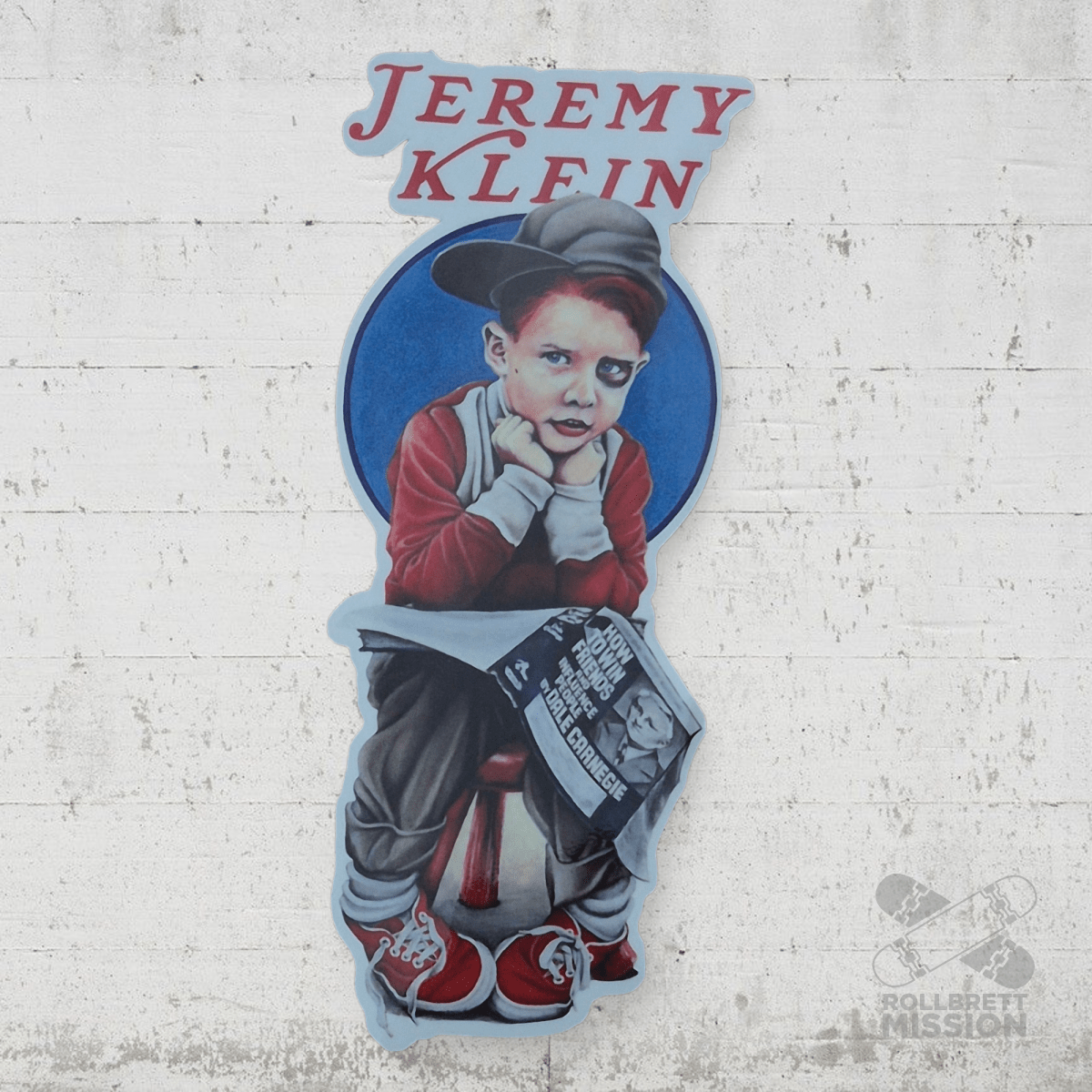 World Industries Klein Black Eye Kid Sticker 13cm - Rollbrett Mission