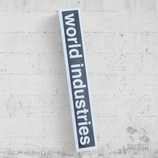 World Industries Logo Sticker 13cm - Rollbrett Mission