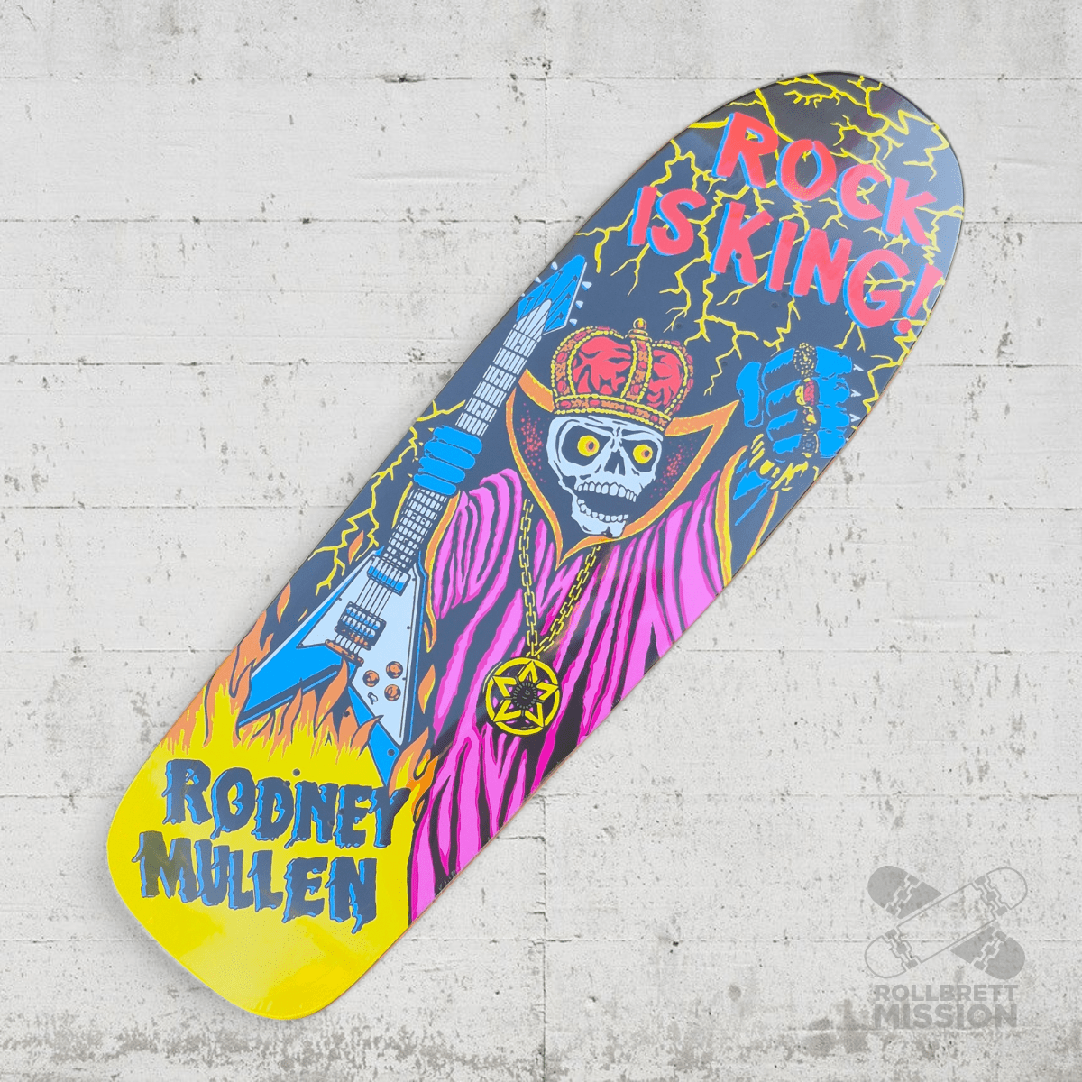 World Industries Mullen Rock is King 9.625 Deck - Skateboard - Decks - Rollbrett Mission
