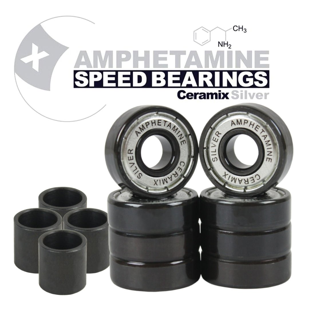 Amphetamine Bearings Silver Ceramix Skateboard Kugellager - Skateboard-Kleinteile - Rollbrett Mission