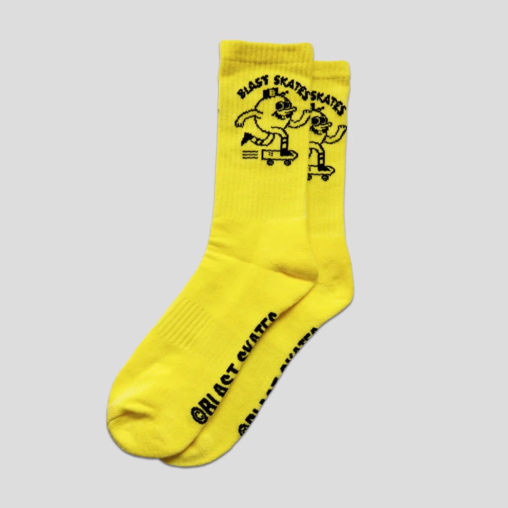 Blast Skates Socken Crew Socks yellow - Socken - Rollbrett Mission
